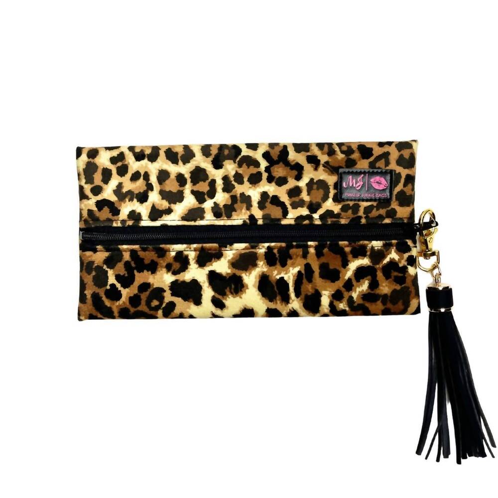 NEW MAKEUP JUNKIE women's lady cosmetic bags in leopard